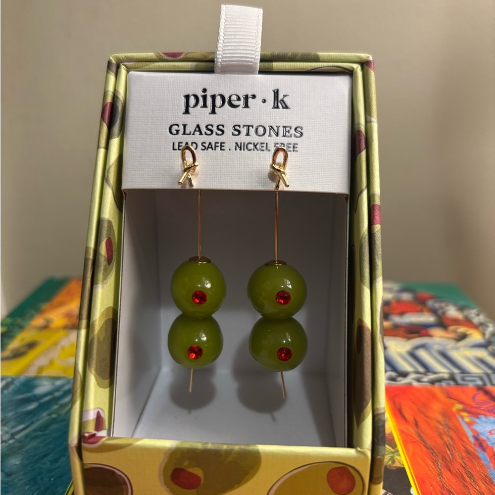 Piper K Olive Earrings